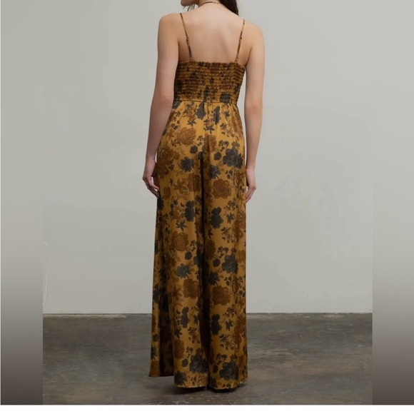 Enchanted Flowers Jumpsuit long with pockets - Picture 3 of 4